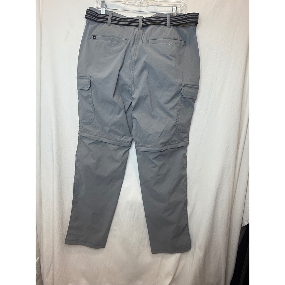Denali Convertible Cargo Pants‎ Hiking Travel Outdoor Gray Belted 34x32 Athletic - Picture 3 of 3